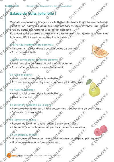 Page 2 de la fiche