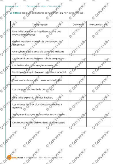 Page 11 de la fiche
