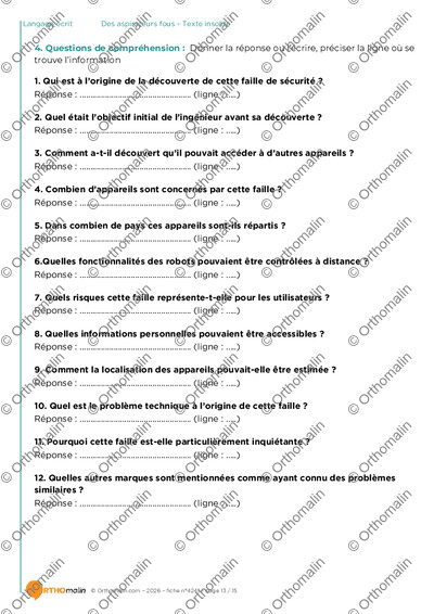 Page 13 de la fiche