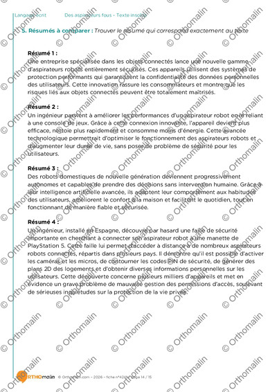 Page 14 de la fiche