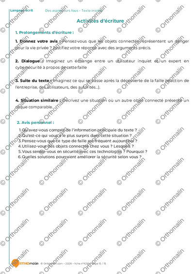 Page 15 de la fiche