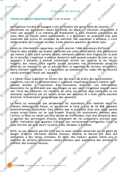 Page 3 de la fiche