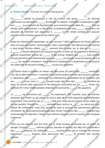 Page 7 de la fiche