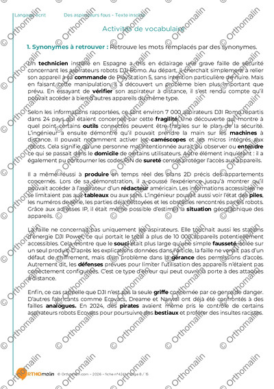 Page 8 de la fiche