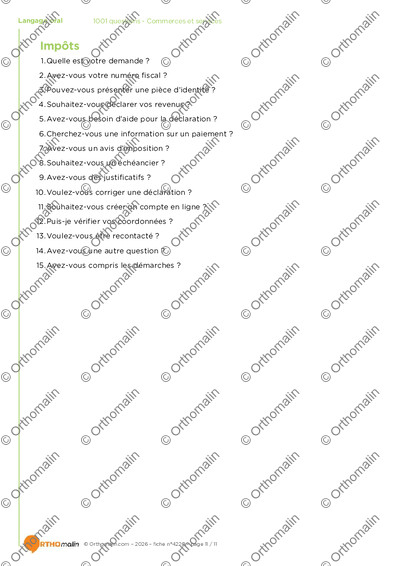 Page 11 de la fiche