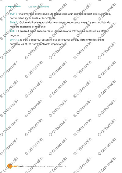 Page 5 de la fiche