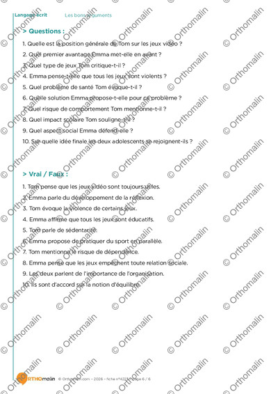 Page 6 de la fiche