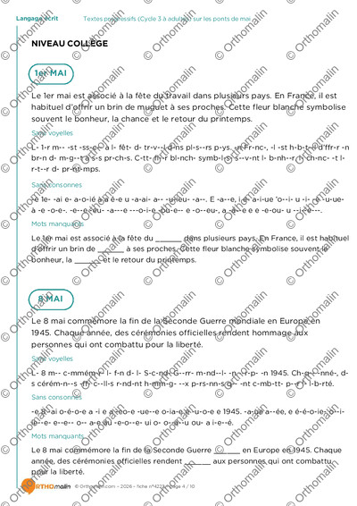Page 4 de la fiche
