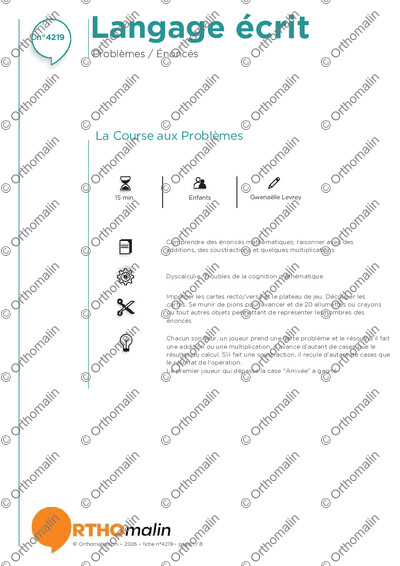 Page 1 de la fiche