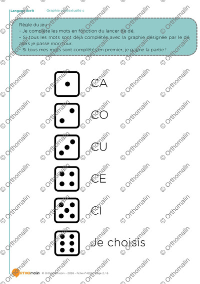 Page 2 de la fiche