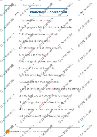 Page 6 de la fiche