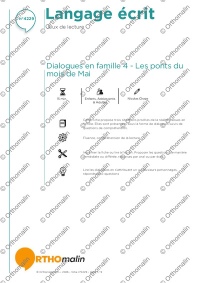 Page 1 de la fiche