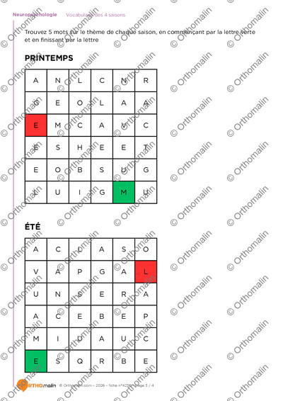 Page 3 de la fiche
