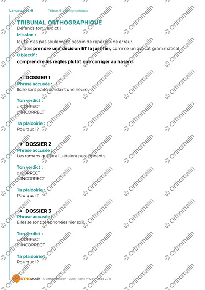 Page 2 de la fiche