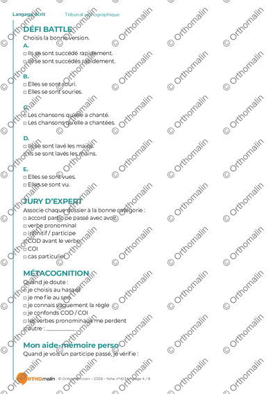 Page 4 de la fiche