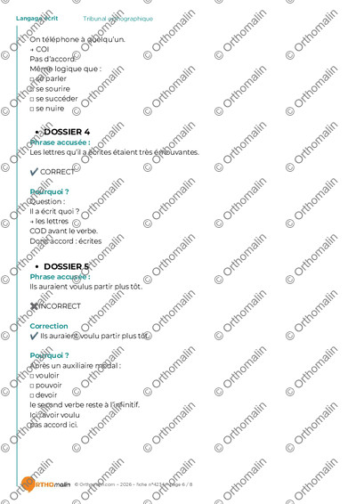 Page 6 de la fiche