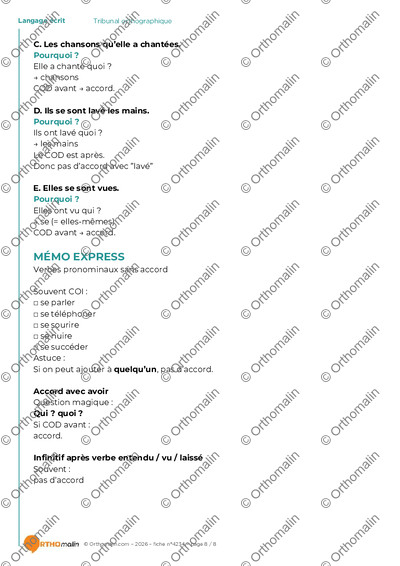 Page 8 de la fiche