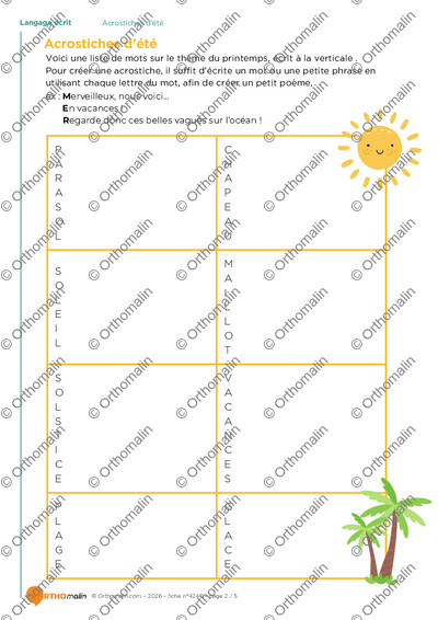 Page 2 de la fiche