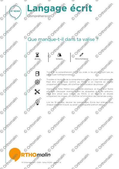 Page 1 de la fiche