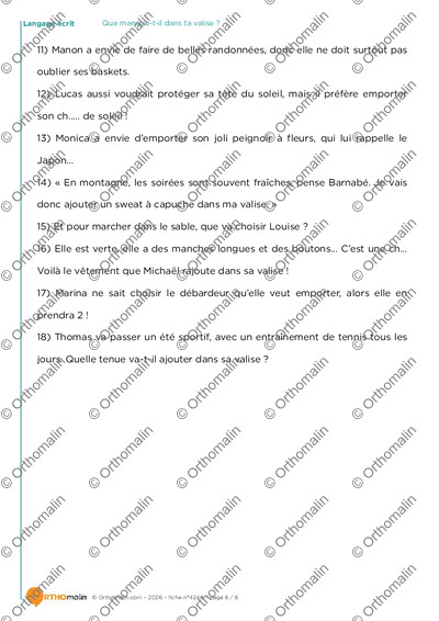 Page 6 de la fiche