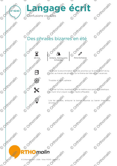Page 1 de la fiche
