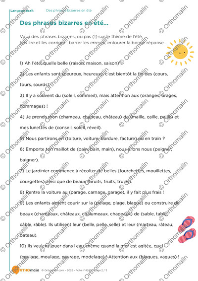 Page 2 de la fiche