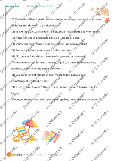 Page 3 de la fiche