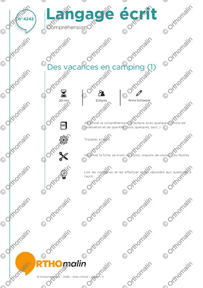 Page 1 de la fiche