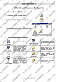 Utilisation du panneau de configuration de Windows95