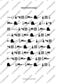 Jeu de discrimination visuelle : Instruments de musique
