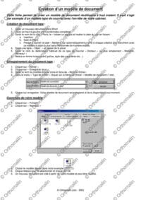 Créer un document type pour votre cabinet