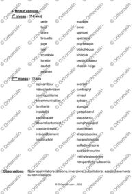 Protocole articulation/parole/rétention auditive