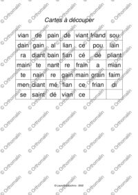 Jeu de loto ain-ian