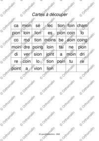 Jeu de loto oin-ion