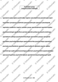 Liste de mots en ps et sp