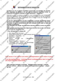Défragmentation du disque dur