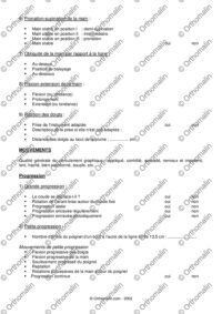 Fiche d'observation de l'écriture