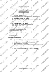 Bilan de l'insuffisance vélaire et classification Borel-Maisonny