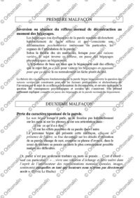 Théorie des six malfaçons de la parole bègue