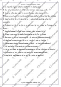 Evocation – Phrases contextualisées