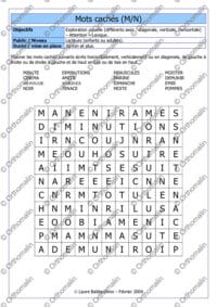 Mots-cachés confusion M/N