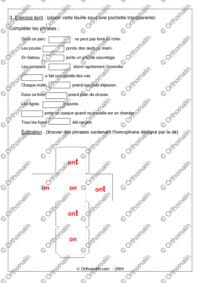 Homophones on/ont