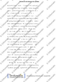 Lignes chiffres majuscules et minuscules 1