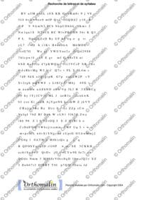 Lignes chiffres majuscules et minuscules 2
