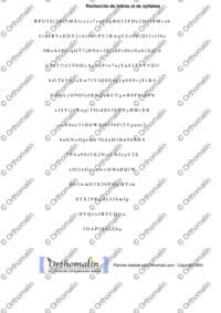 Pyramide inversée chiffres majuscules et minuscules 1
