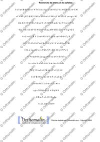 Pyramide inversée chiffres majuscules et minuscules 2