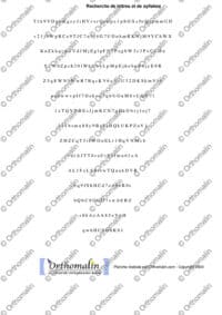 Pyramide inversée chiffres majuscules et minuscules 3