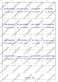 Les ustensiles de cuisine
