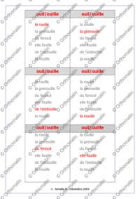 Jeu de 7 familles Ouil - Ouille