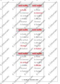 Jeu de 7 familles euil - euille